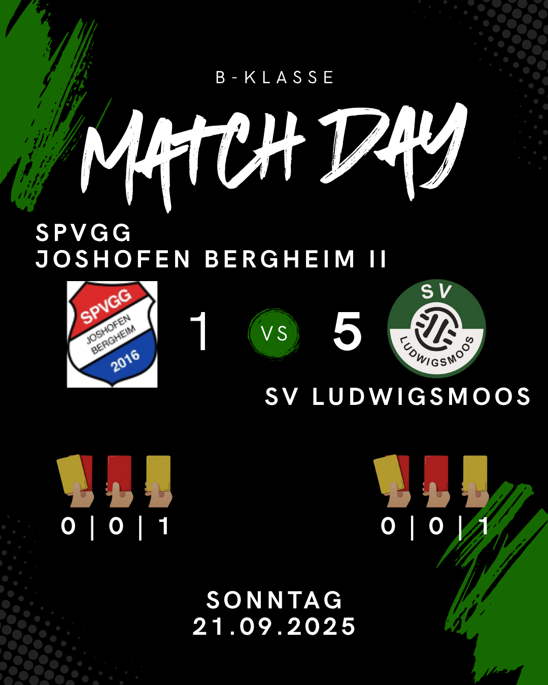 Bild Endergebnis, SVL gegen Joshofen 3